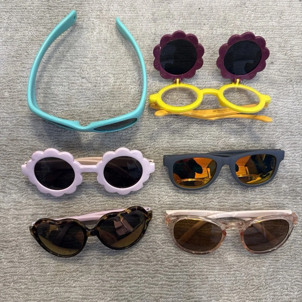 6 pairs Kids & Baby Sunglasses Lot Party Favor Giveaways Prizes- Baby Size - Kid